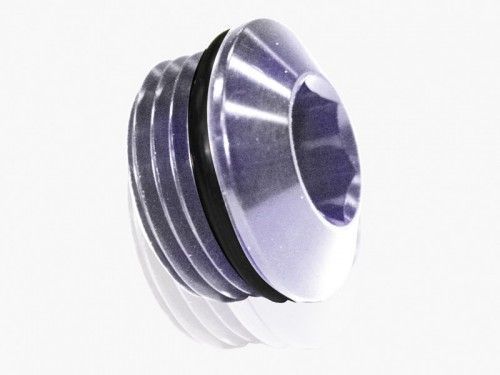Aeroflow AF813-08S ORB Slimline Port Plug -8AN Silver Finish