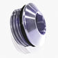 Aeroflow AF813-10S ORB Slimline Port Plug -10AN Silver Finish
