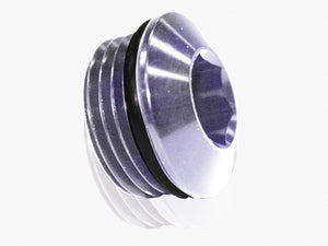 Aeroflow AF813-20S ORB Slimline Port Plug -20AN Silver Finish