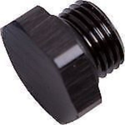 Aeroflow Performance Products AF814-03BLK ORB Hex Port Plug -3AN Black Finish