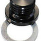 Aeroflow AF814-M10-01BLK Metric Port Plug M10 x 1.0 Blue Low Profile Hex Plug