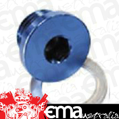 Aeroflow Performance Products AF814-M10-02 Metric Port Plug M10 x 1.25 Blue Low Profile Hex Plug