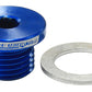 Aeroflow AF814-M12-01 Metric Port Plug M12 x 1.25 Blue Low Profile Hex Plug