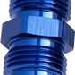 Aeroflow AF815-08 Male Flare Union -8AN Blue -8AN to -8AN Straight