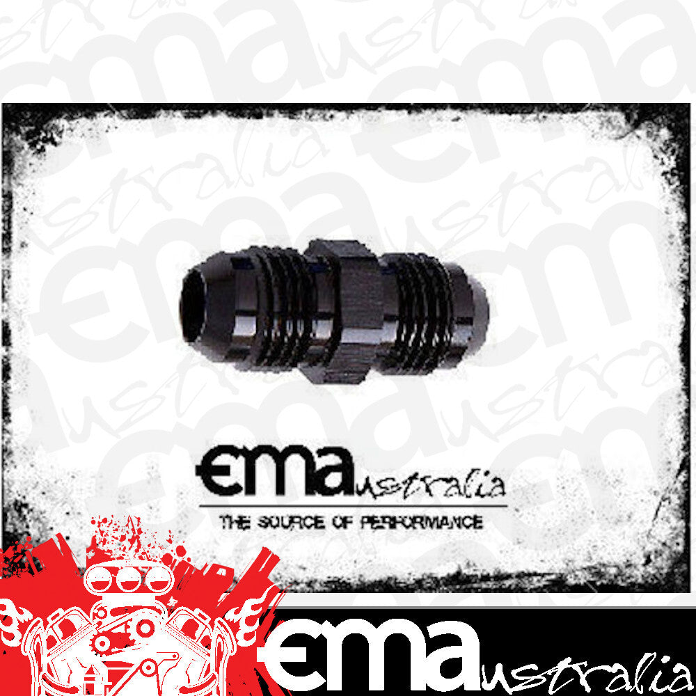 Aeroflow AF815-12BLK Male Flare Union -12AN Black -12AN to -12AN Straight