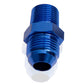 Aeroflow AF816-03-01 Male Flare -3AN to 1/16" NPT Blue Male Flare to NPT Apadter
