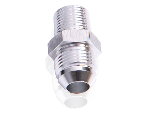 Aeroflow AF816-03-01S Male Flare -3AN to 1/16" NPT Silver Male Flare to NPT Apadt
