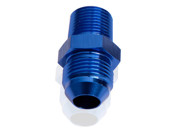Aeroflow AF816-04-08 Male Flare -4AN to 1/2" NPT Blue Male Flare to NPT Adapter