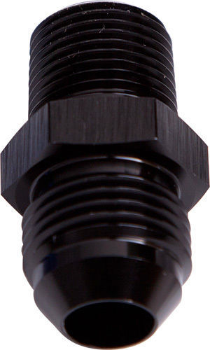 Aeroflow AF816-04BLK Male Flare -4AN to 1/8" NPT Black Male Flare to NPT Adapte