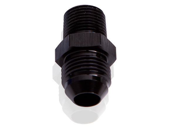 Aeroflow AF816-06-06BLK25 Male Flare -6AN to 3/8" NPT Black Male Flare to NPT Adapt