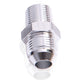 Aeroflow AF816-06-12S Male Flare -6AN to 3/4" NPT Silver Male Flare to NPT Adapt