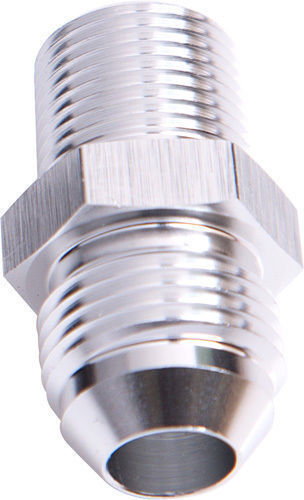 Aeroflow AF816-06S Male Flare -6AN to 1/4" NPT Silver Male Flare to NPT Adapt