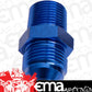 Aeroflow AF816-08-04 Male Flare -8AN to 1/4" NPT Blue Male Flare to NPT Adapter