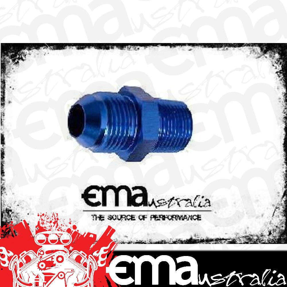 Aeroflow AF816-10-06 Male Flare -10AN to 3/8" NPT Blue Male Flare to NPT Adapter
