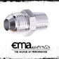 Aeroflow AF816-10-06S Male Flare -10AN to 3/8" NPT Silver Male Flare to NPT Adap