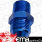 Aeroflow AF816-12-08 Male Flare -12AN to 1/2" NPT Blue Male Flare to NPT Adapter