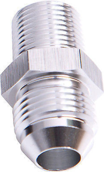 Aeroflow AF816-16S Male Flare -16AN to 1" NPT Silver Male Flare to NPT Adapt