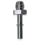 Aeroflow AF817-01S Efi Fuel Fitting -6 Push In to 5/16" Male Hard Tube Silver