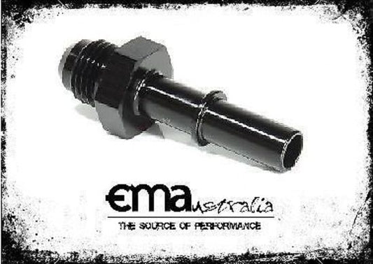 Aeroflow AF817-02BLK Efi Fuel Fitting -6 Push In to 3/8 Male Hard Tube Black