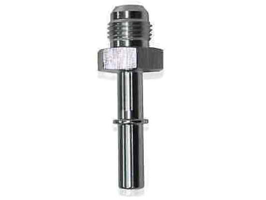 Aeroflow AF817-02S Efi Fuel Fitting -6 Push In Tosilver 3/8 Male to Hard Tube