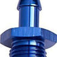 Aeroflow AF817-05 8mm Barb to -6AN Adapter Blue Male 8mm to Male -6An