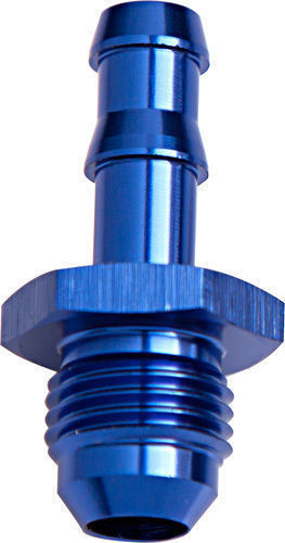 Aeroflow AF817-08 1/2" Barb to -8AN Adapter Blue Male 1/2" to Male -8An