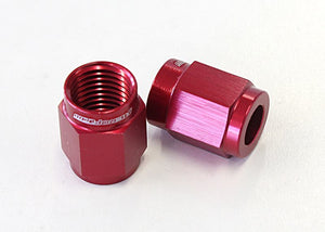 Aeroflow AF818-03R Tube Nut -3AN to 3/16" Tube Red -3AN to 3/16" Hard Line