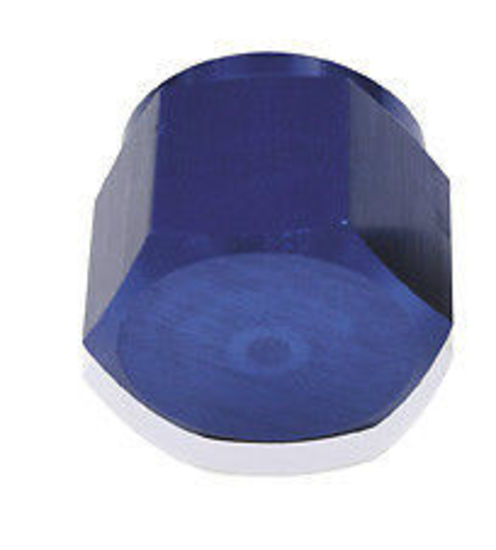 Aeroflow AF820-20 Flare Cap Female -20AN Blue -20AN Female Blank Off