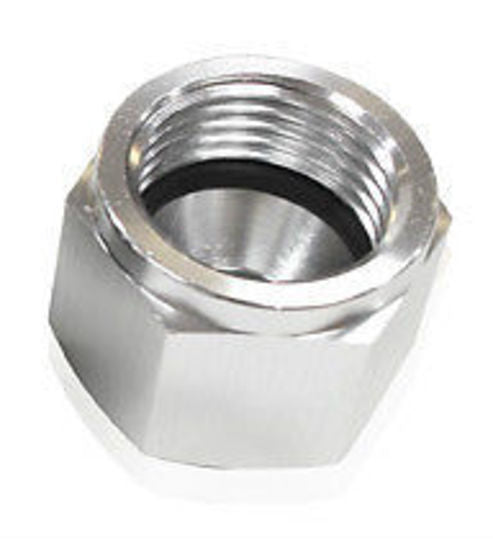 Aeroflow AF820-20S Flare Cap Female -20AN Silver -20AN Female Blank Off