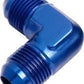Aeroflow AF821-04 Male Flare Union 90 Deg -4AN Blue Male to Male 90 Deg