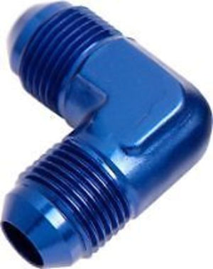 Aeroflow AF821-04 Male Flare Union 90 Deg -4AN Blue Male to Male 90 Deg