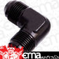 Aeroflow AF821-08BLK Male Flare Union 90 Deg -8AN Black Male to Male 90 Deg