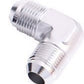 Aeroflow AF821-10S Male Flare Union 90 Deg -10AN Silver Male to Male 90 Deg