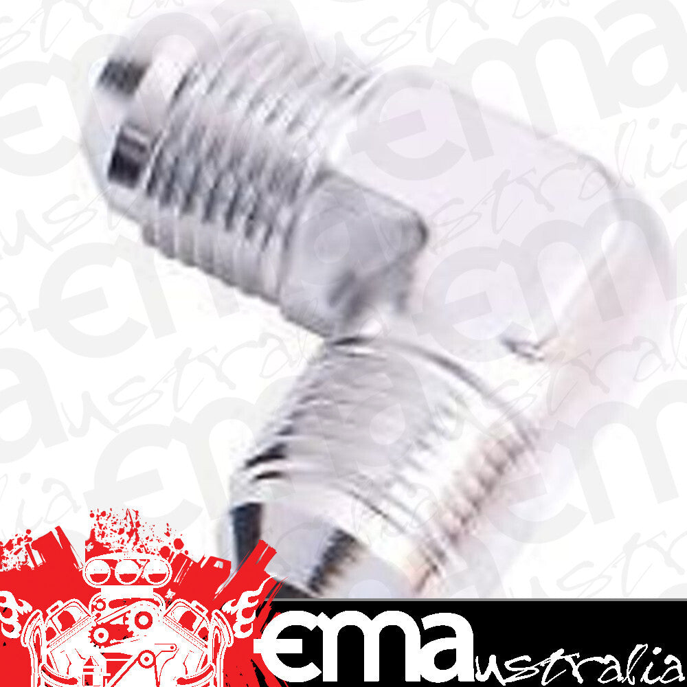 Aeroflow AF821-10S Male Flare Union 90 Deg -10AN Silver Male to Male 90 Deg