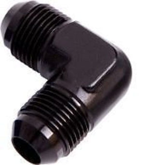 Aeroflow AF821-12BLK Male Flare Union 90 Deg -12AN Black Male to Male 90 Deg