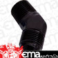 Aeroflow AF823-06-02BLK Male 45 Deg 1/8" NPT to -6AN Black Male NPT to AN 45 Deg