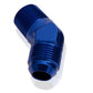 Aeroflow AF823-16-16 Male 45 Deg 1" NPT to -16AN Blue Male NPT to AN 45 Deg