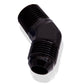 Aeroflow AF823-16-16BLK Male 45 Deg 1" NPT to -16AN Black Male NPT to AN 45 Deg