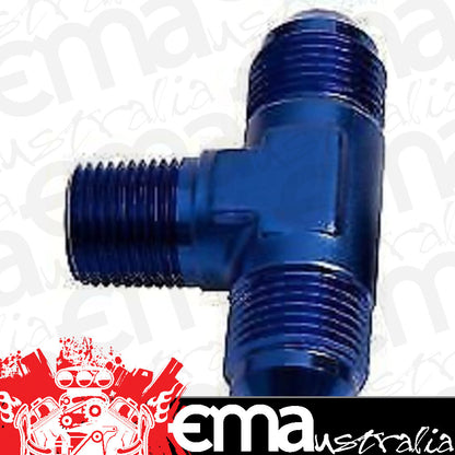 Aeroflow Performance Products AF825-03 Tee -3AN with 1/8" NPT On Sideblue AN Tee with NPT On Side