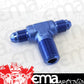 Aeroflow AF825-04-04 Tee -4AN with 1/4" NPT On Sideblue AN Tee with NPT On Side