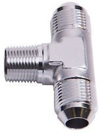 Aeroflow Performance Products AF825-04S Tee -4AN with 1/8" NPT On Sidesilver AN Tee with NPT On Side