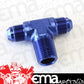 Aeroflow AF825-08-08 Tee -8AN with 1/2" NPT On Sideblue AN Tee with NPT On Side