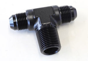 Aeroflow AF825-08-08BLK Tee -8AN with 1/2" NPT On Sideblack AN Tee with NPT On Side