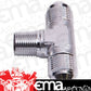 Aeroflow AF825-08S Tee -8AN with 3/8" NPT On Sidesilver AN Tee with NPT On Side