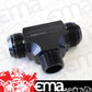 Aeroflow AF825-16-20BLK Tee -20AN with 1"NPT On Side Black AN Tee with NPT On Side