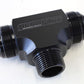 Aeroflow AF825-16-20BLK Tee -20AN with 1"NPT On Side Black AN Tee with NPT On Side