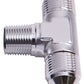 Aeroflow AF825-20S Tee -20AN with 1-1/4"NPT On Side Silver AN Tee with NPT On