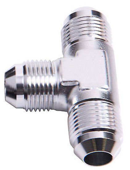 Aeroflow Performance Products AF826-03S Tee -3AN with 1/8" NPT On Run Silver AN Tee with NPT On Run