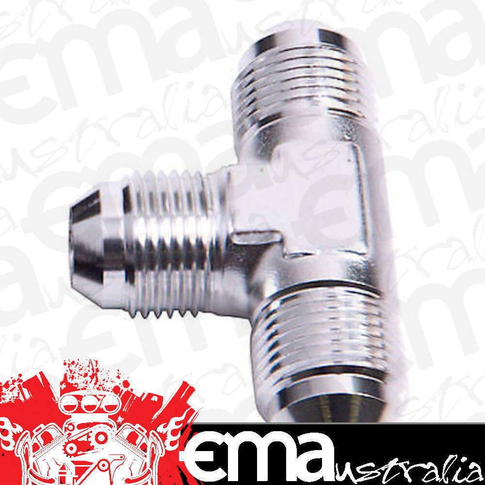 Aeroflow Performance Products AF826-03S Tee -3AN with 1/8" NPT On Run Silver AN Tee with NPT On Run