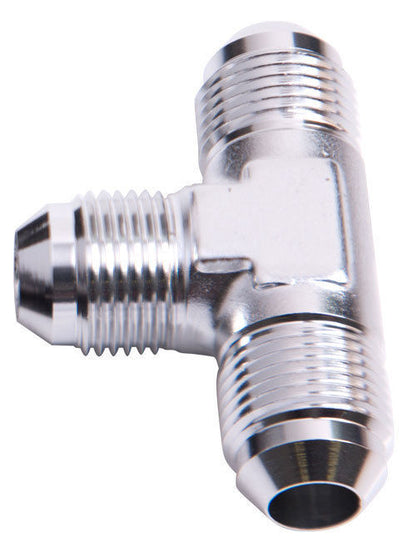 Aeroflow Performance Products AF826-06S Tee -6AN with 1/4" NPT On Run Silver AN Tee with NPT On Run